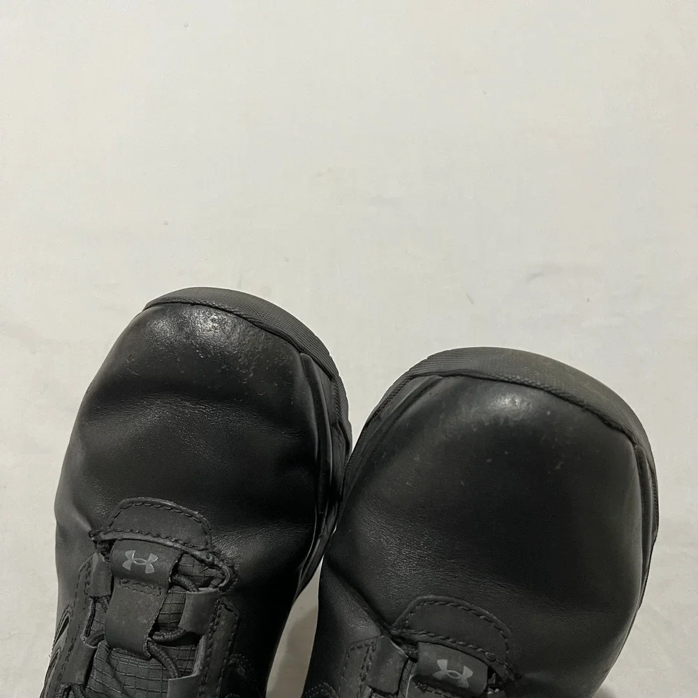 Under Armour Mens Black Stellar G2 3024946-100 Lace Up Tactical Boots Size 10